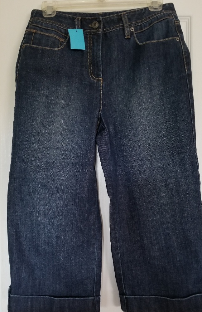 Talbots wide leg crop jeans - size 4